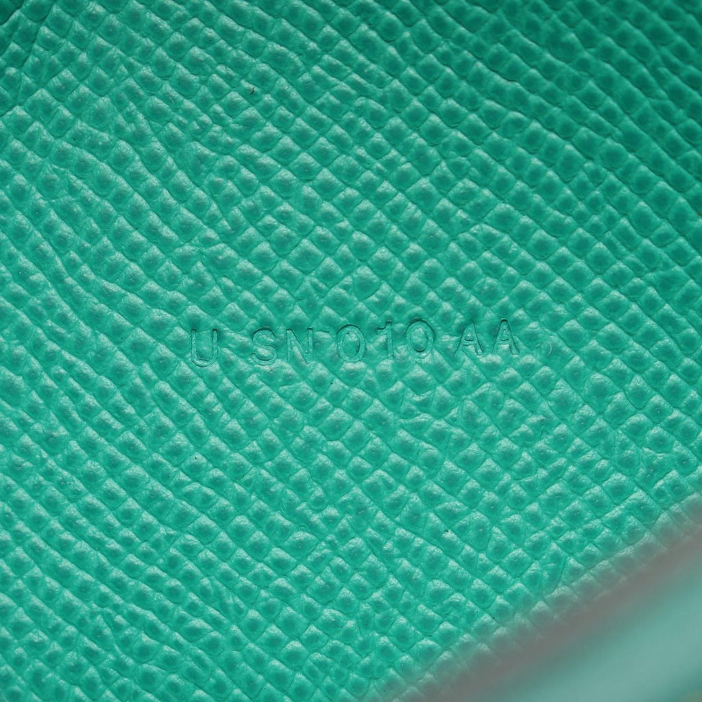 Hermes Bifold Wallet Bearn Souffle Verso Celeste Vert Jade Leather — view 6