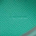 Hermes Bifold Wallet Bearn Souffle Verso Celeste Vert Jade Leather — view 6