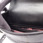 Chanel Shoulder Bag Quilted Bucket Black Leather Chain — view 6