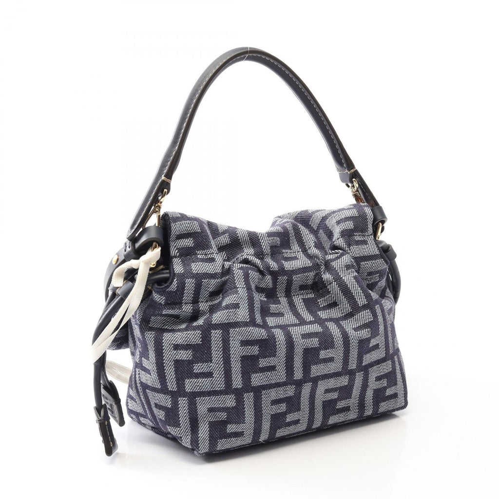 Fendi Handbag Mamma Baguette Small 2-Way Denim Leather — view 2