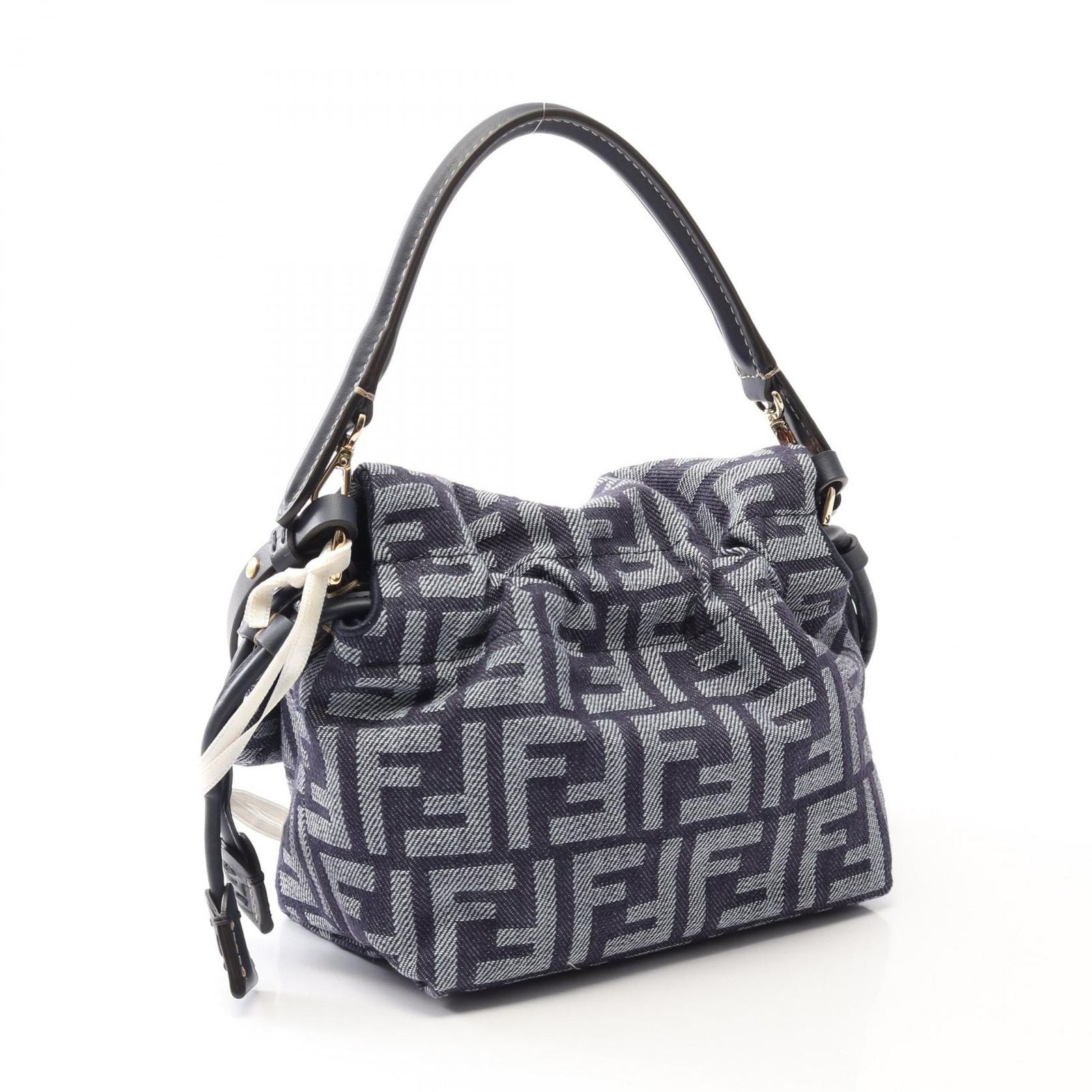 Fendi Handbag Mamma Baguette Small 2-Way Denim Leather — view 2