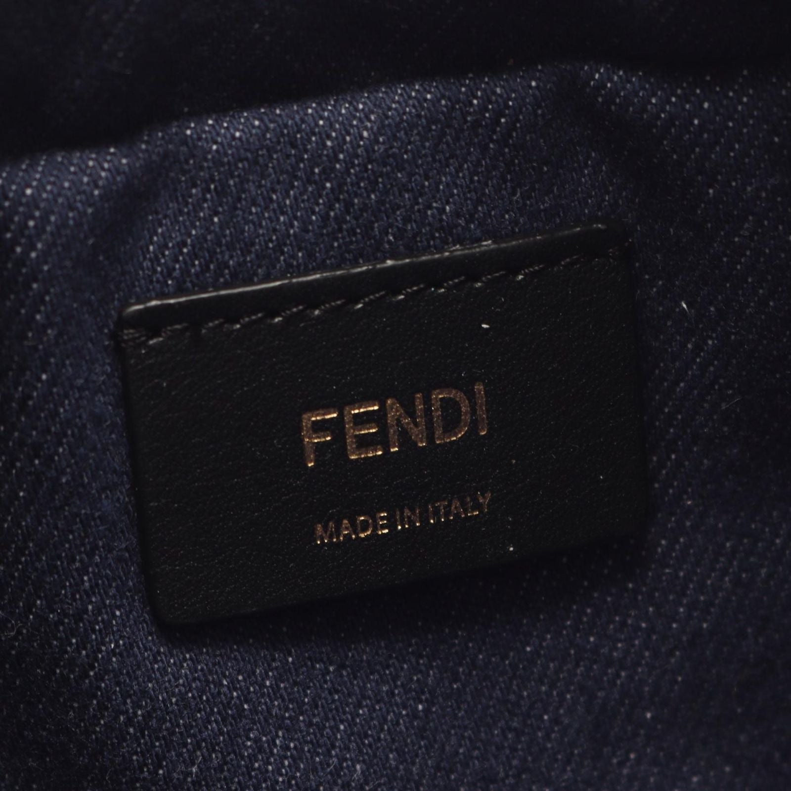 Fendi Handbag Mamma Baguette Small 2-Way Denim Leather — view 4