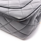 Chanel Shoulder Bag Quilted Black Lambskin Clip Coco Chain — view 9