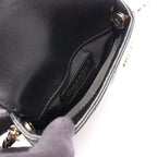 Chanel Shoulder Bag Quilted Black Lambskin Chain — view 4