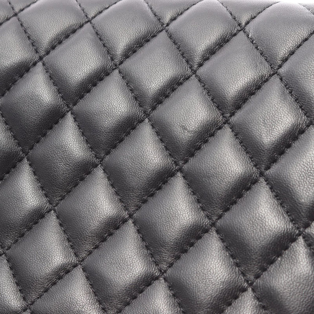 Chanel Shoulder Bag Quilted Black Lambskin Chain — view 9