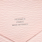 Hermes Coin Case Calvi Mauvepere Leather — view 5