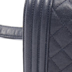 Chanel Shoulder Bag Boy Small Navy Calf Chain — view 7