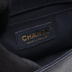 Chanel Shoulder Bag Boy Small Navy Calf Chain — view 4