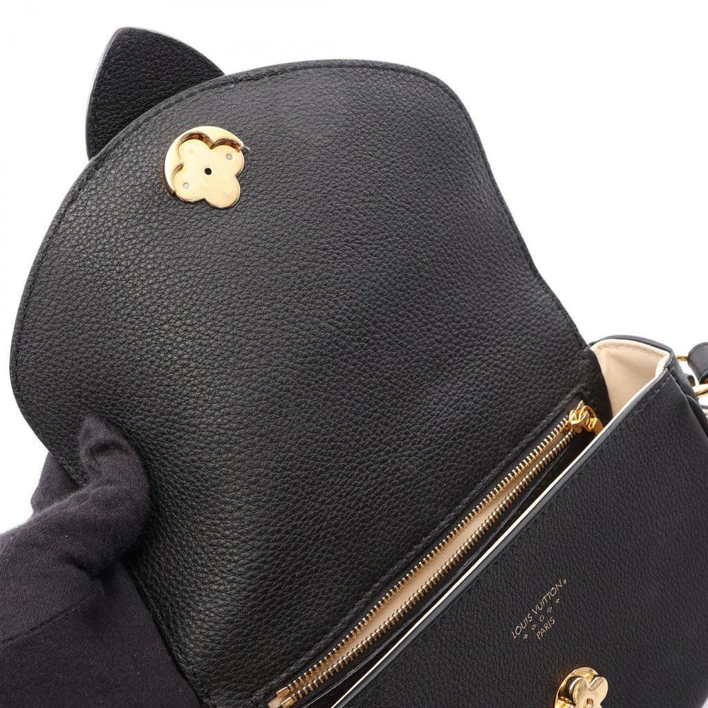 Louis Vuitton Shoulder Bag LV Pont 9 LV Neuf Soft PM Noir Leather — view 6