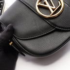 Louis Vuitton Shoulder Bag LV Pont 9 LV Neuf Soft PM Noir Leather — view 8