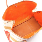 Hermes Tote Garden Party PM Ecru Rouge Venetian Gold Go — view 3