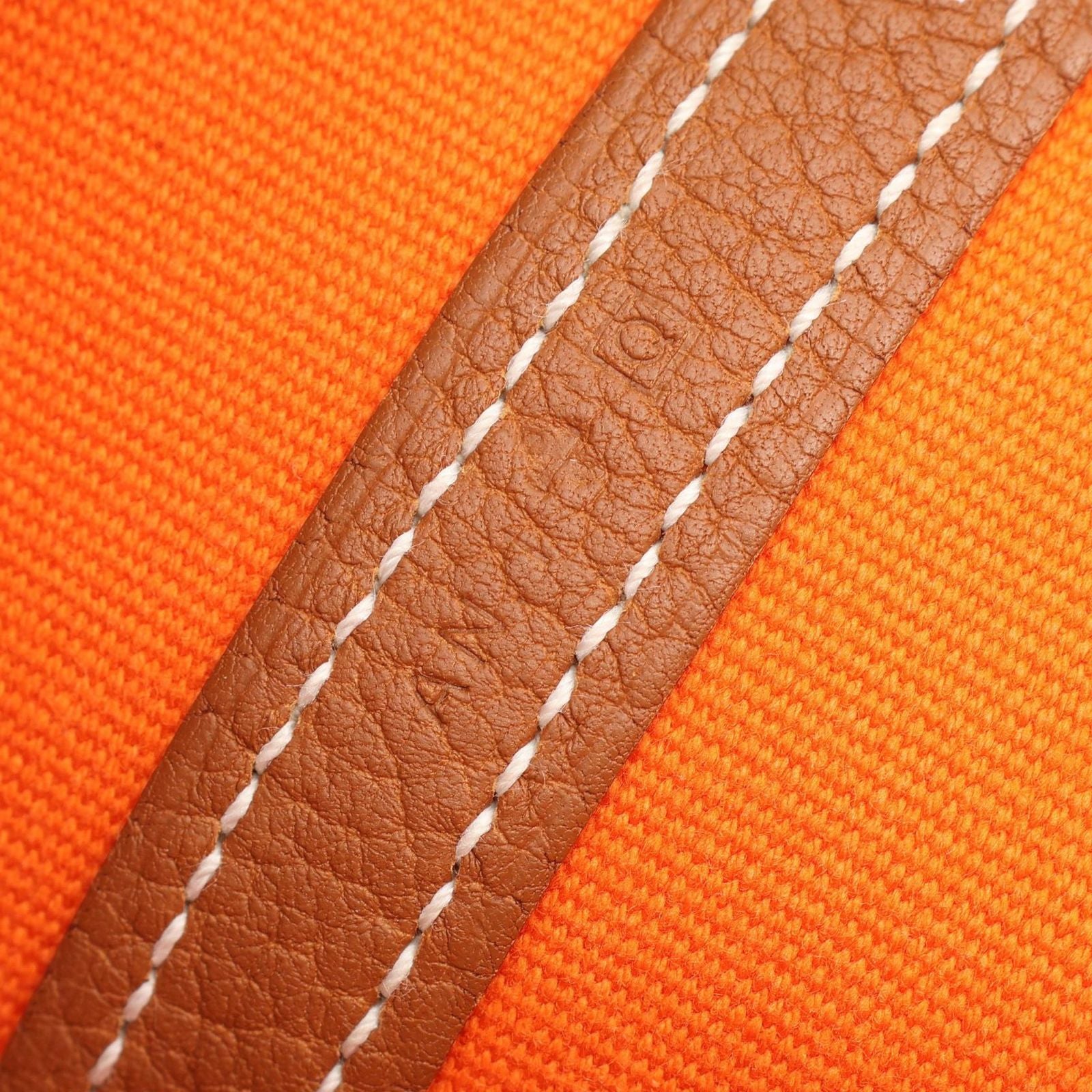 Hermes Tote Garden Party PM Ecru Rouge Venetian Gold Go — view 5