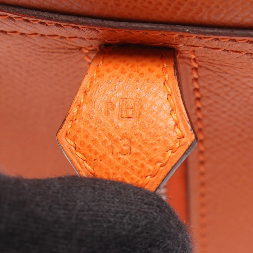 Hermes Handbag Plume 28 Orange — view 5