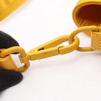 Fendi Shoulder Bag Baguette Bucket Messenger Yellow Nylon Leather — view 8