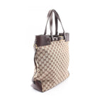 Gucci Tote GG Canvas Beige Dark Brown — view 2