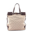 Gucci Tote GG Canvas Beige Dark Brown