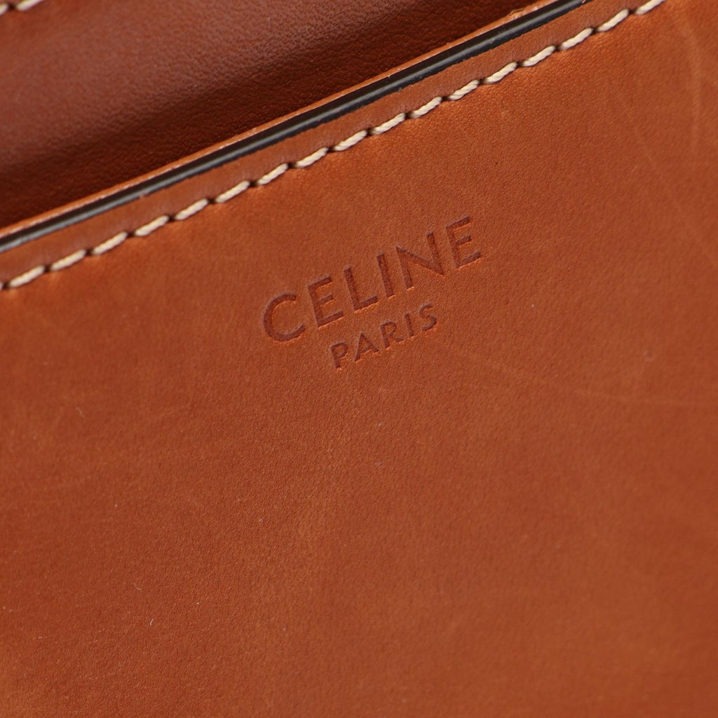 Celine Shoulder Bag Small Besace Tan Leather 16 — view 4