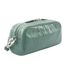 Prada Shoulder Bag Triangle Plate Green Leather Logo — view 2