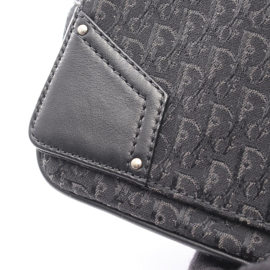 Dior Shoulder Bag Street Chic Trotter Black Canvas Leather — view 6