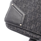 Dior Shoulder Bag Street Chic Trotter Black Canvas Leather — view 6