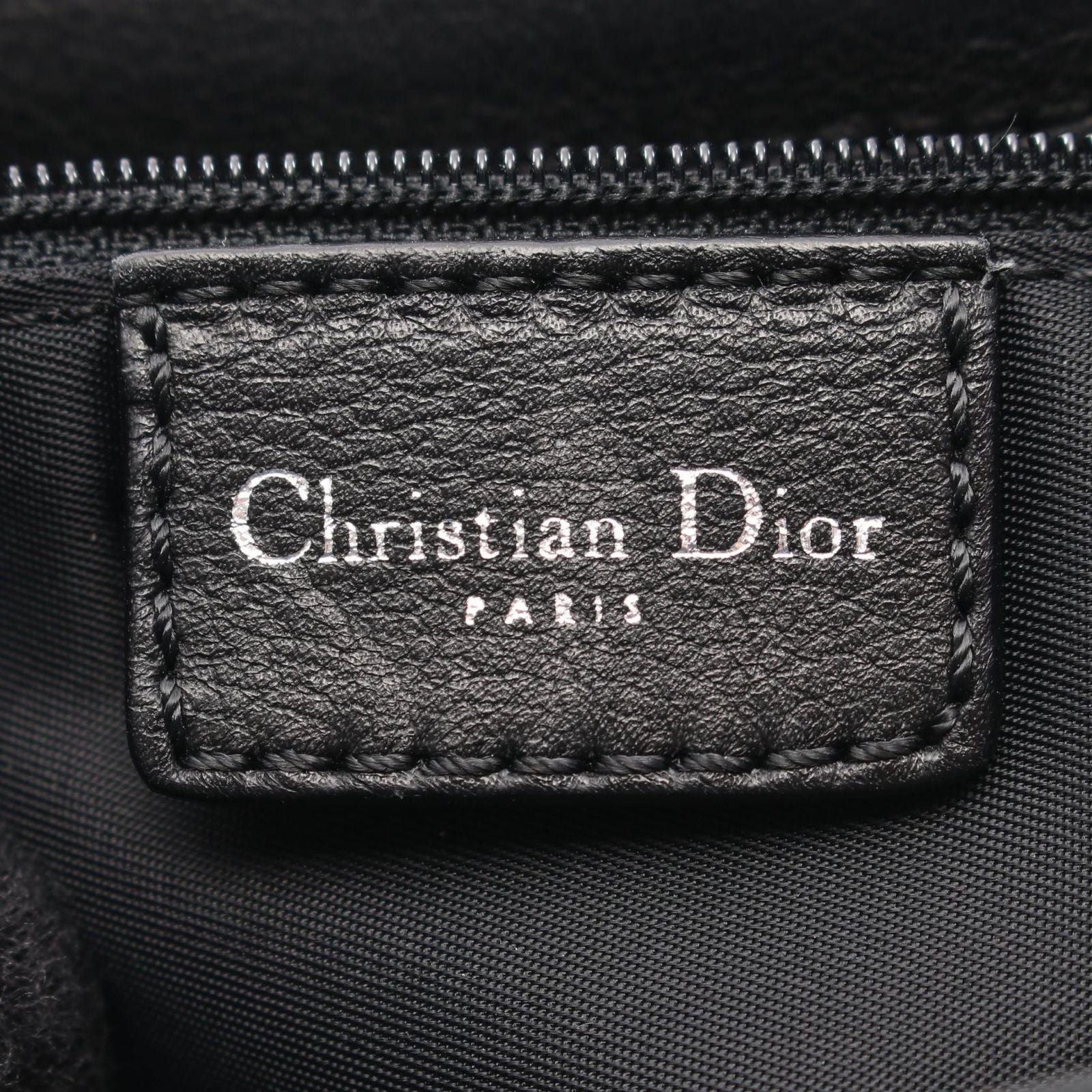 Dior Shoulder Bag Street Chic Trotter Black Canvas Leather — view 4