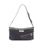 Dior Shoulder Bag Street Chic Trotter Black Canvas Leather