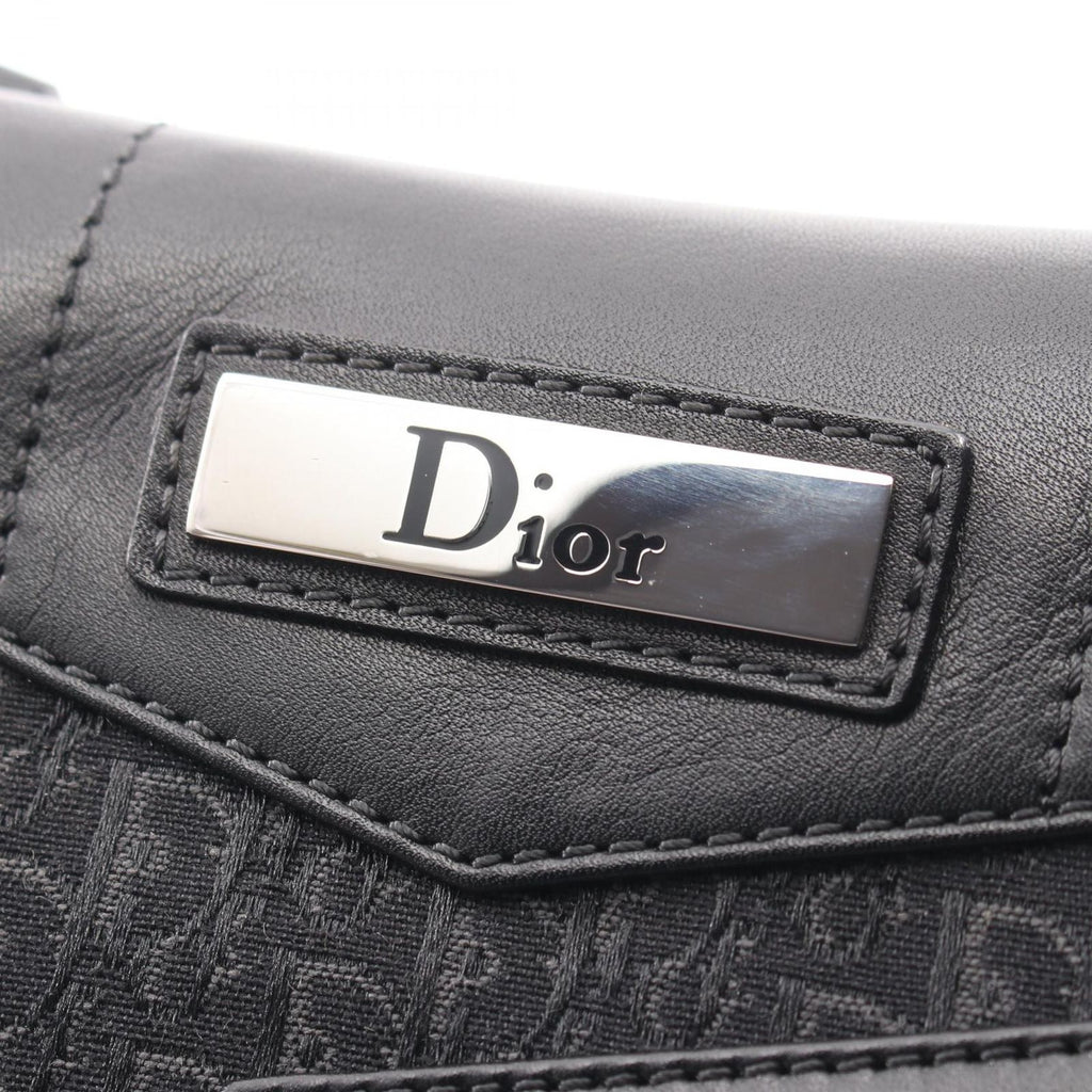 Dior Shoulder Bag Street Chic Trotter Black Canvas Leather — view 8