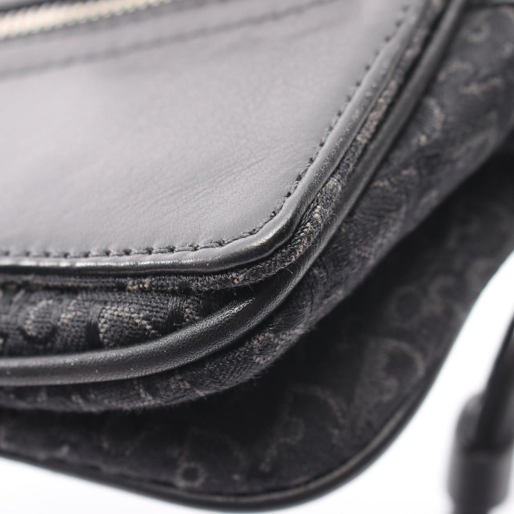 Dior Shoulder Bag Street Chic Trotter Black Canvas Leather — view 7