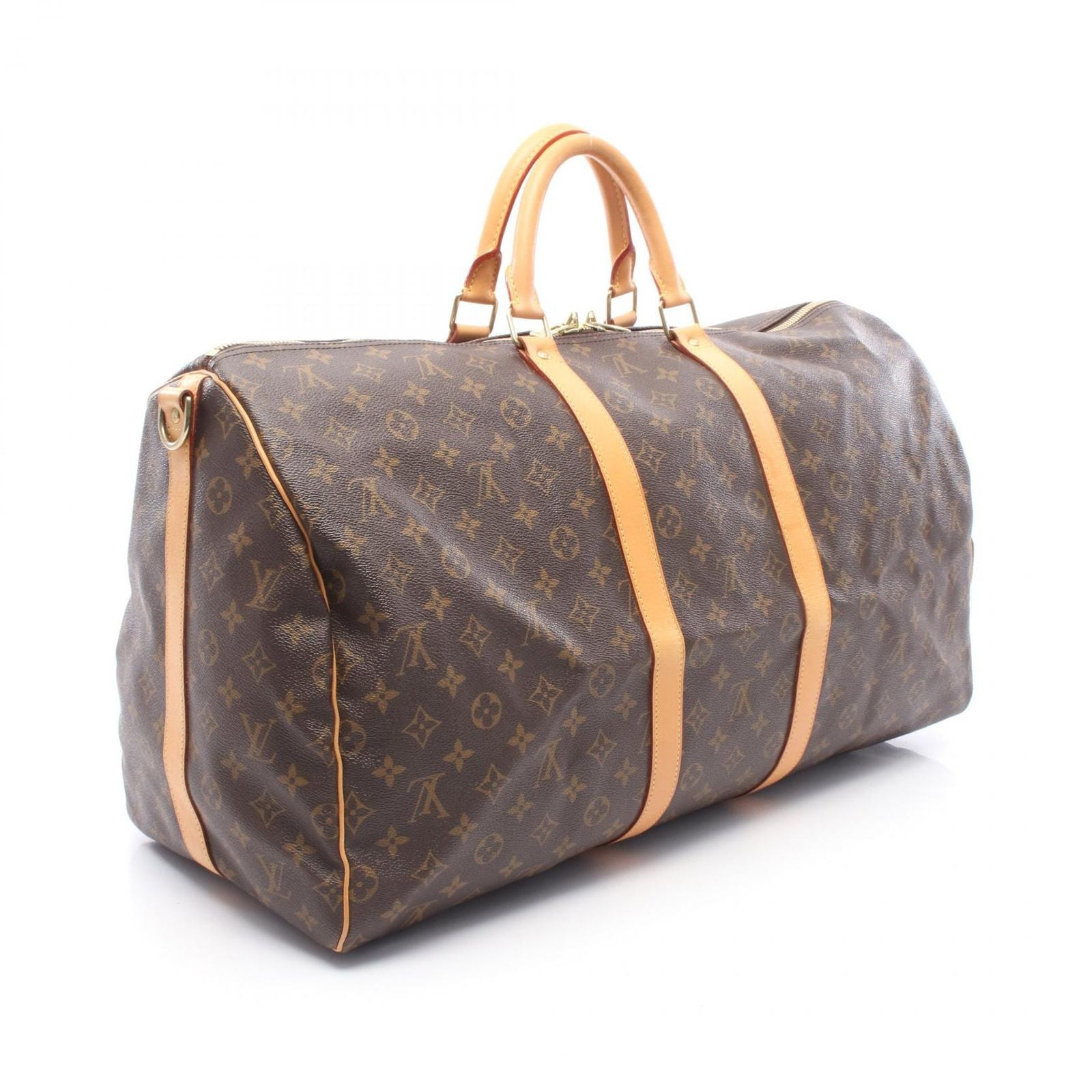 Louis Vuitton Boston Bag Keepall 55 2-Way Canvas Leather Bandouliere 55 — view 2