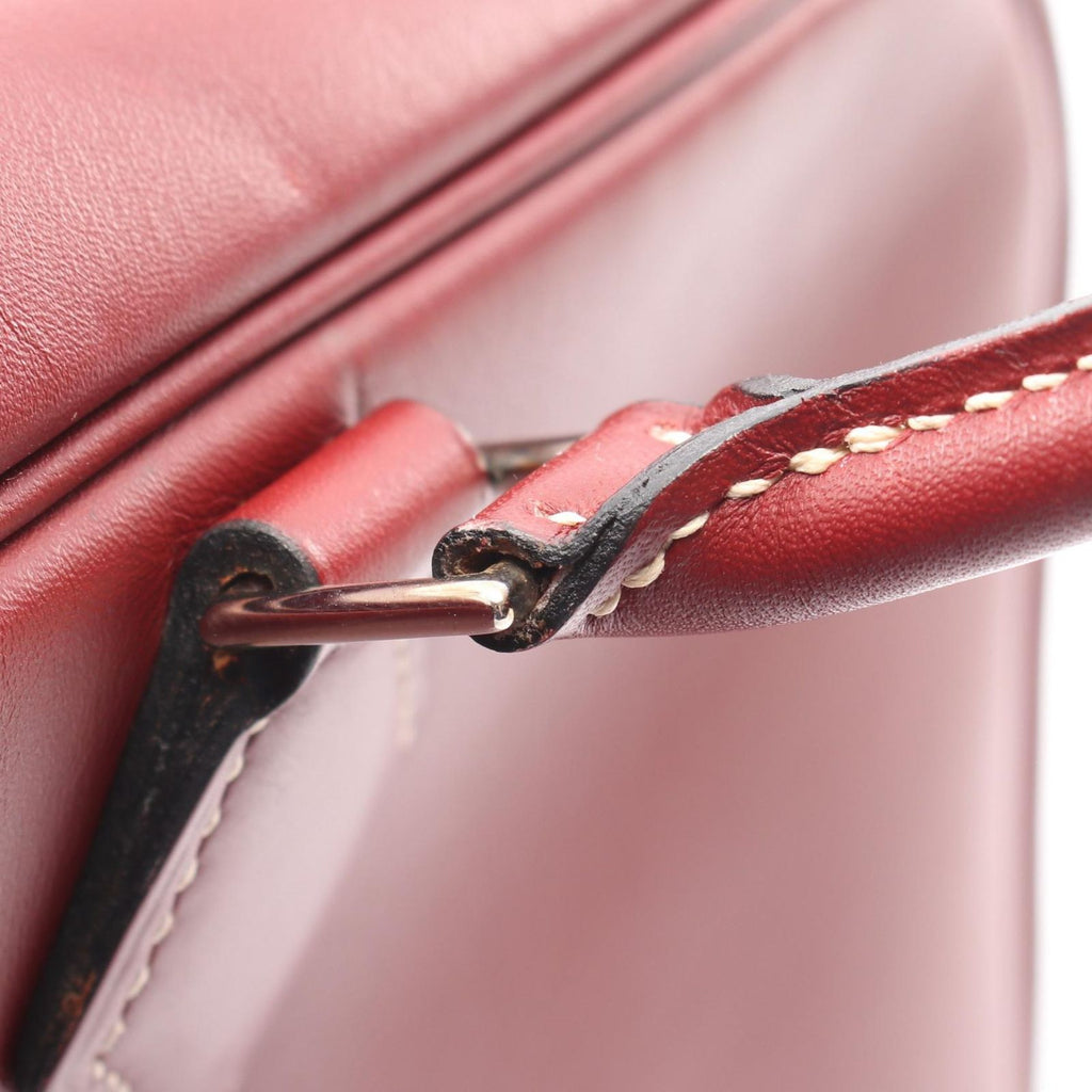 Hermes Handbag Plume 32 Rouge Ache Leather — view 7