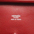 Hermes Handbag Plume 32 Rouge Ache Leather — view 4