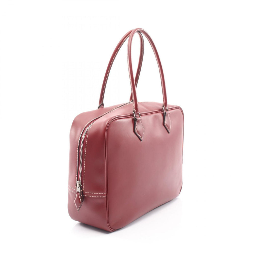 Hermes Handbag Plume 32 Rouge Ache Leather — view 2
