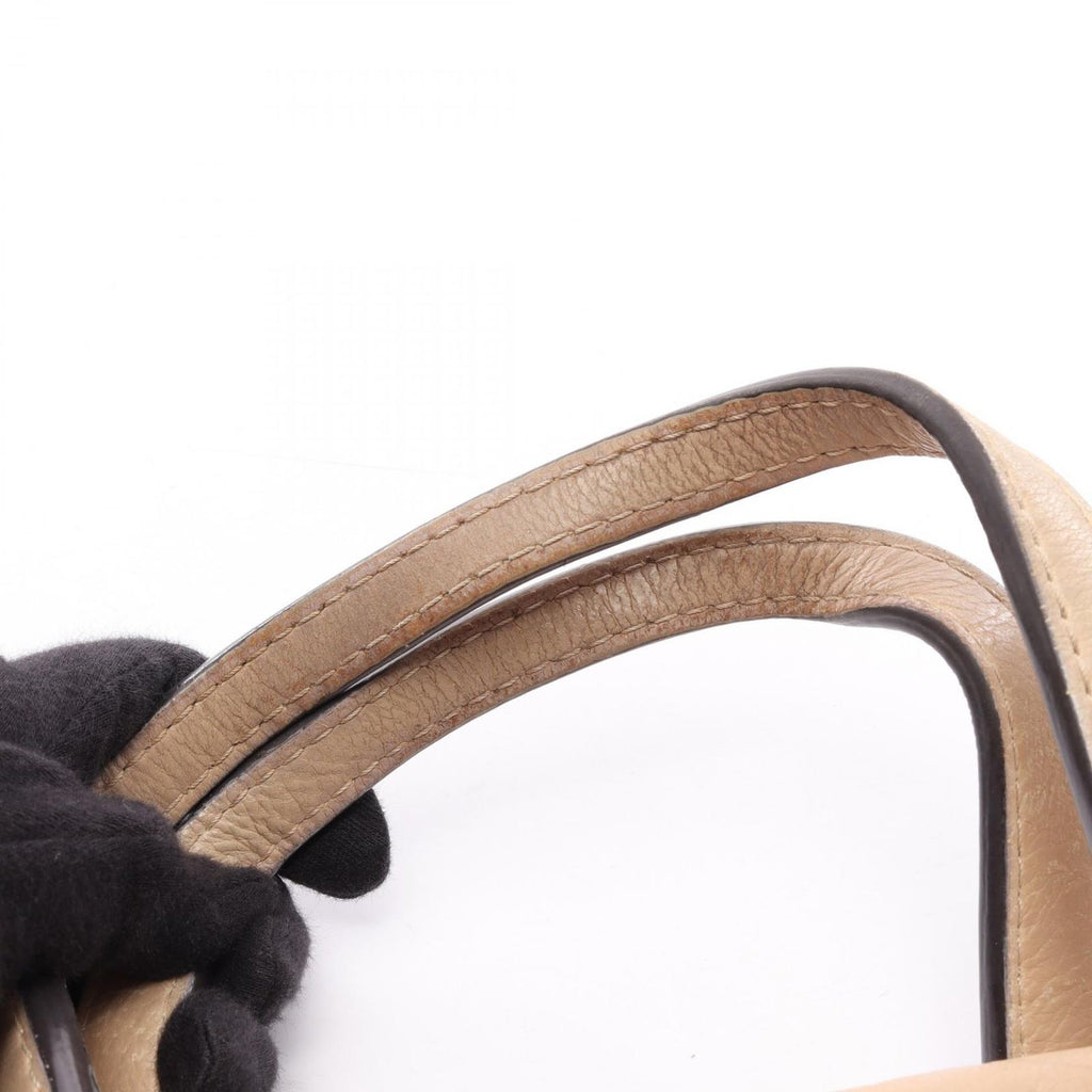 Loewe Handbag Made Tall Anagram Beige Leather — view 9
