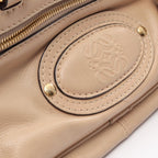 Loewe Handbag Made Tall Anagram Beige Leather — view 6