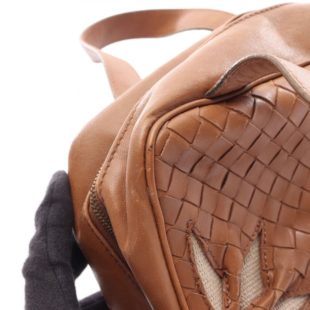 Bottega Veneta Handbag Intrecciato Brown Leather — view 9
