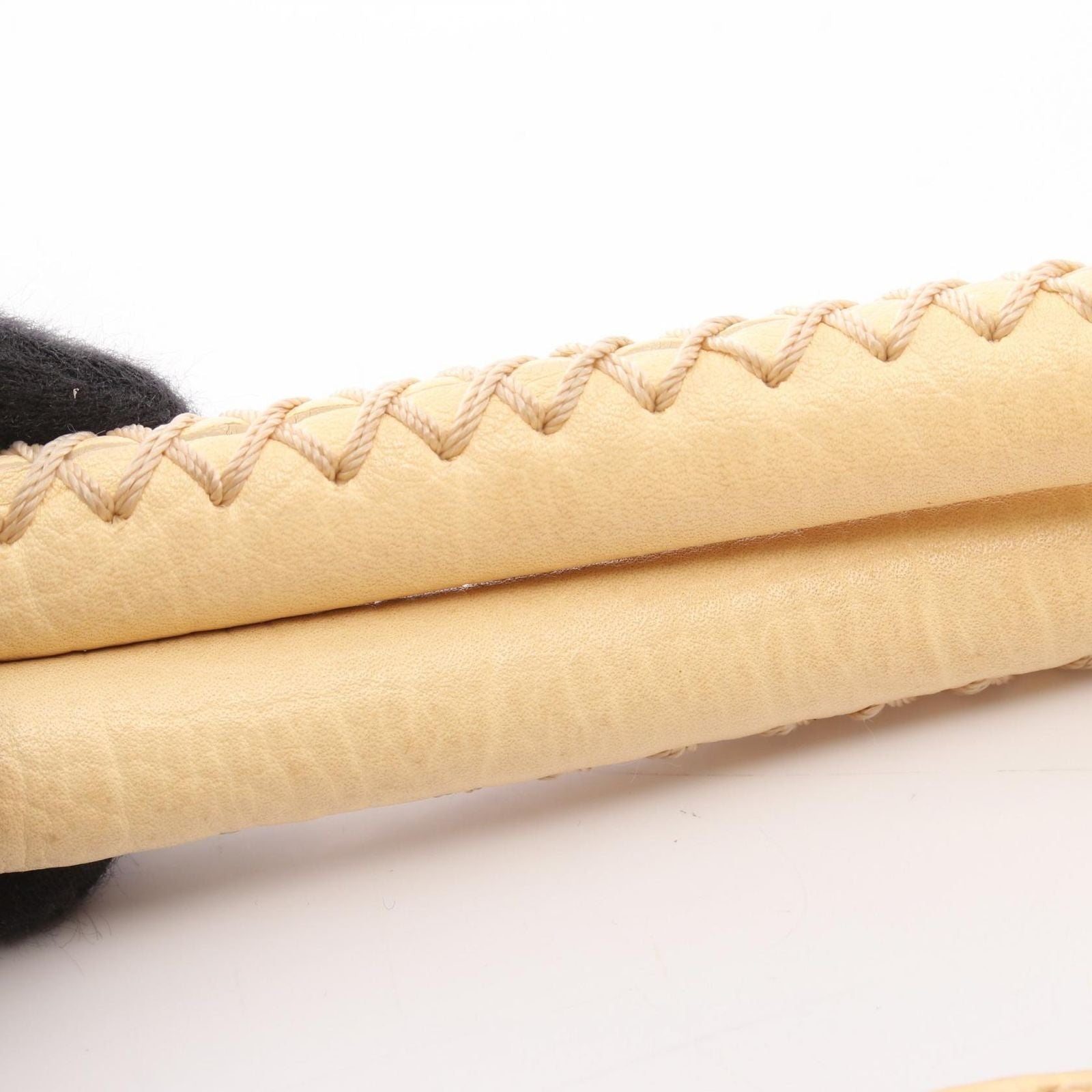 Celine Handbag Macadam Cream Leather Triomphe — view 8
