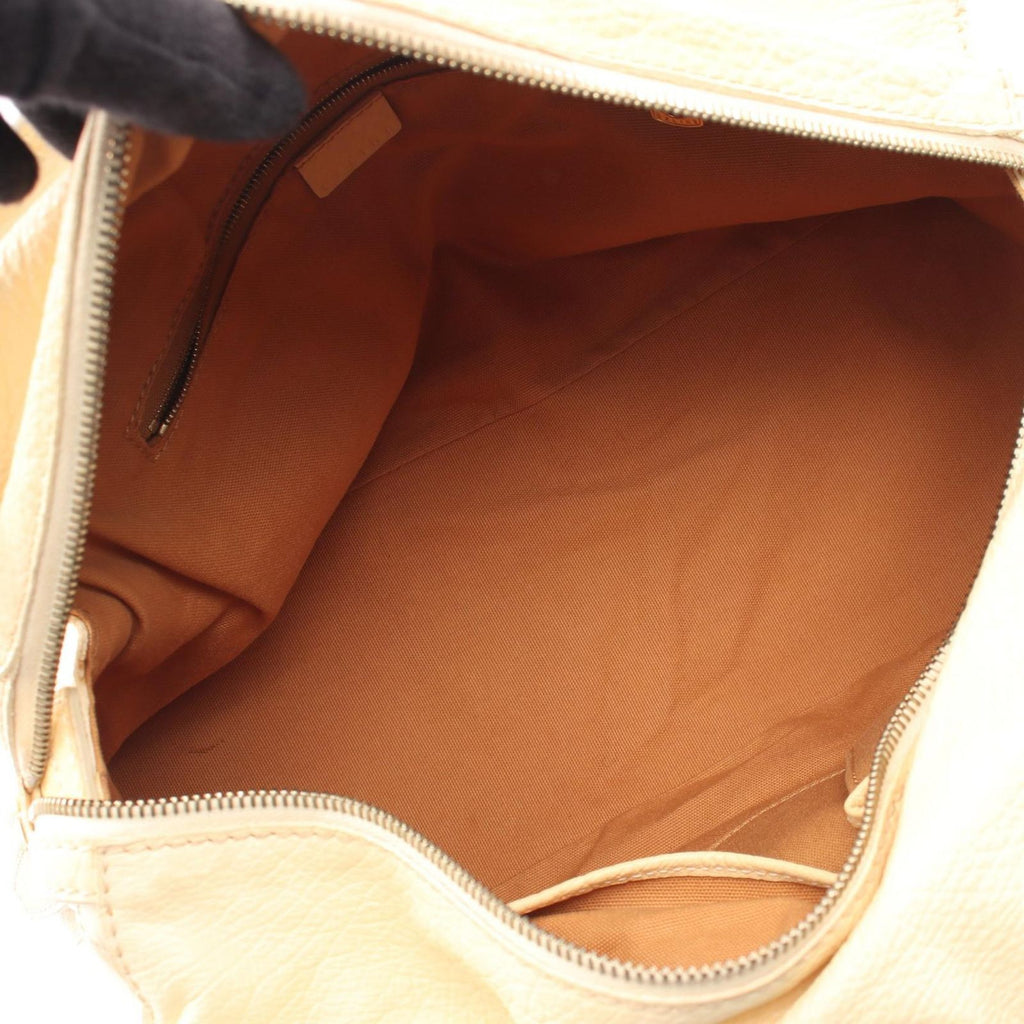 Celine Handbag Macadam Cream Leather Triomphe — view 3