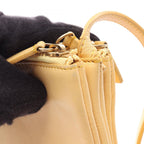 Celine Shoulder Bag Trio Small Yellow Leather — view 8
