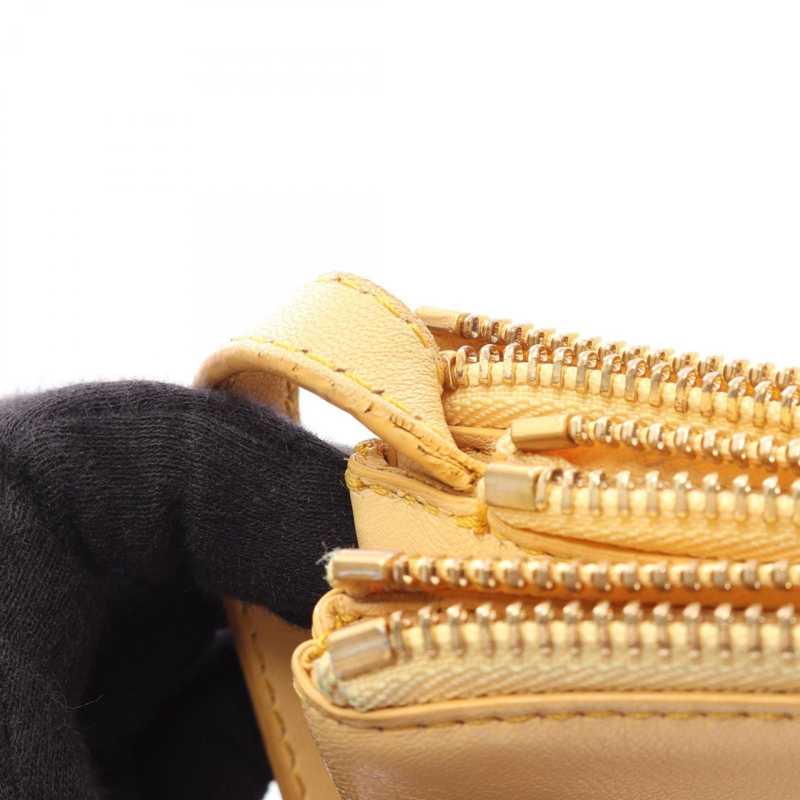 Celine Shoulder Bag Trio Small Yellow Leather — view 6