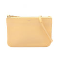 Celine Shoulder Bag Trio Small Yellow Leather
