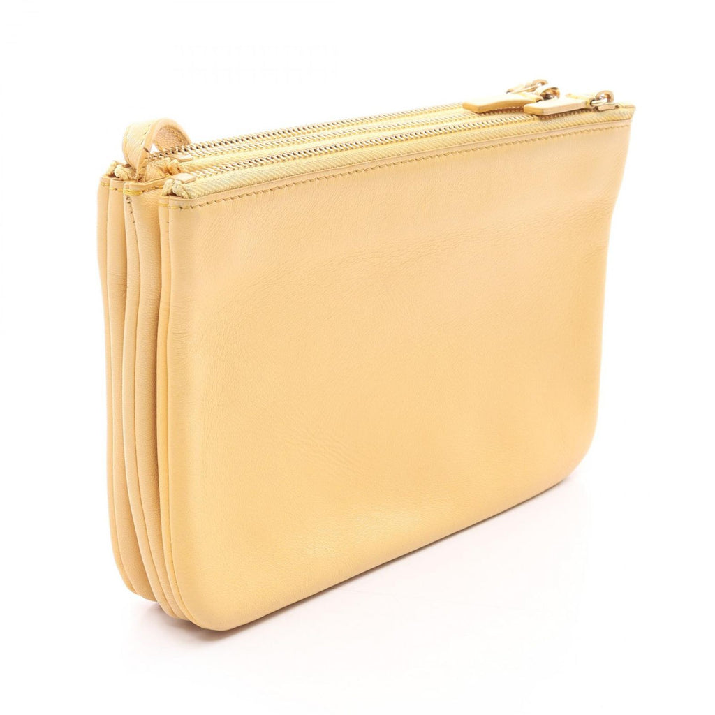 Celine Shoulder Bag Trio Small Yellow Leather — view 2