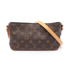 Louis Vuitton Shoulder Bag Trotteur Canvas Leather