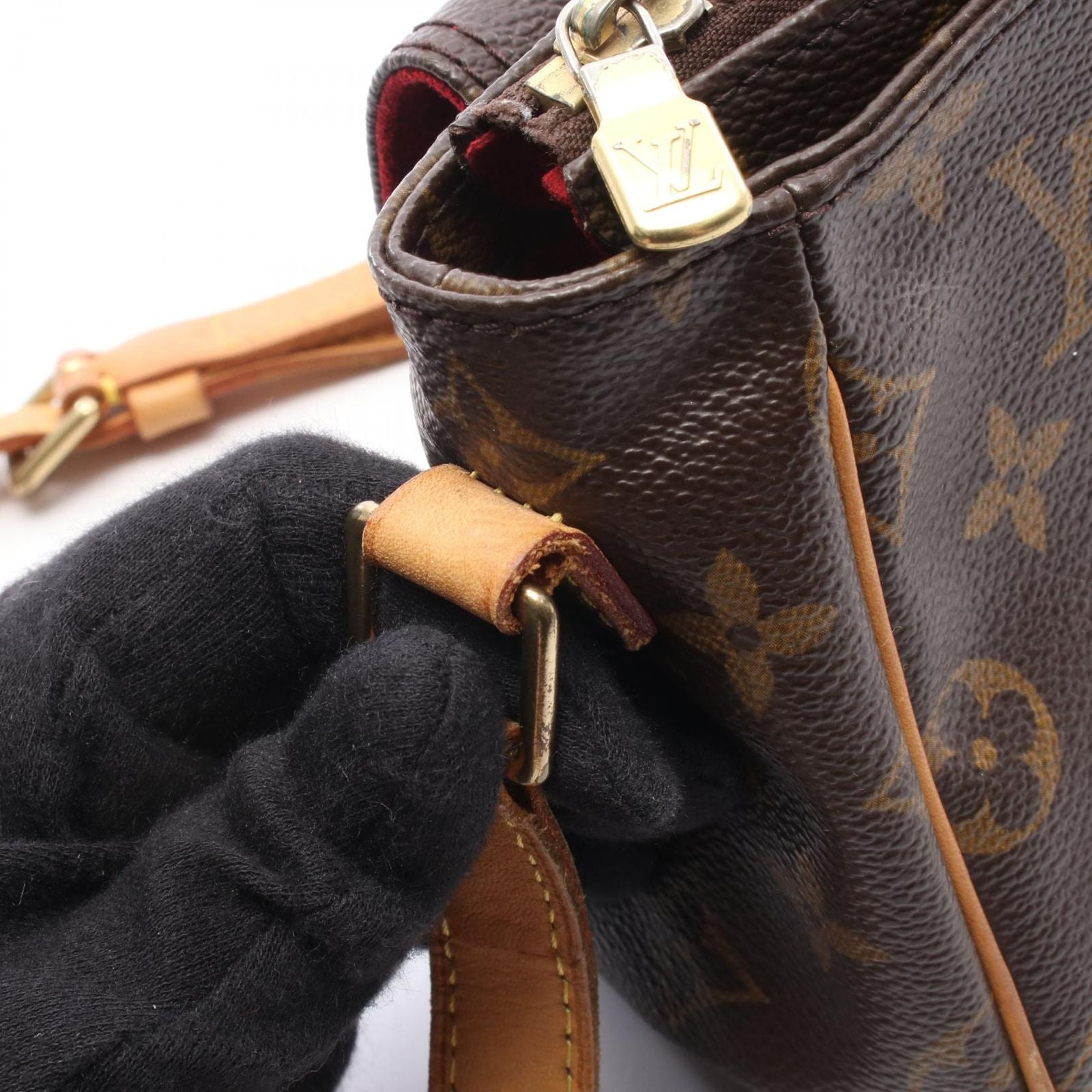 Louis Vuitton Shoulder Bag Viva City PM Canvas Leather — view 7