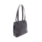 Chanel Tote Quilted Dark Brown Calf — view 2