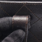 Chanel Tote Quilted Dark Brown Calf — view 9