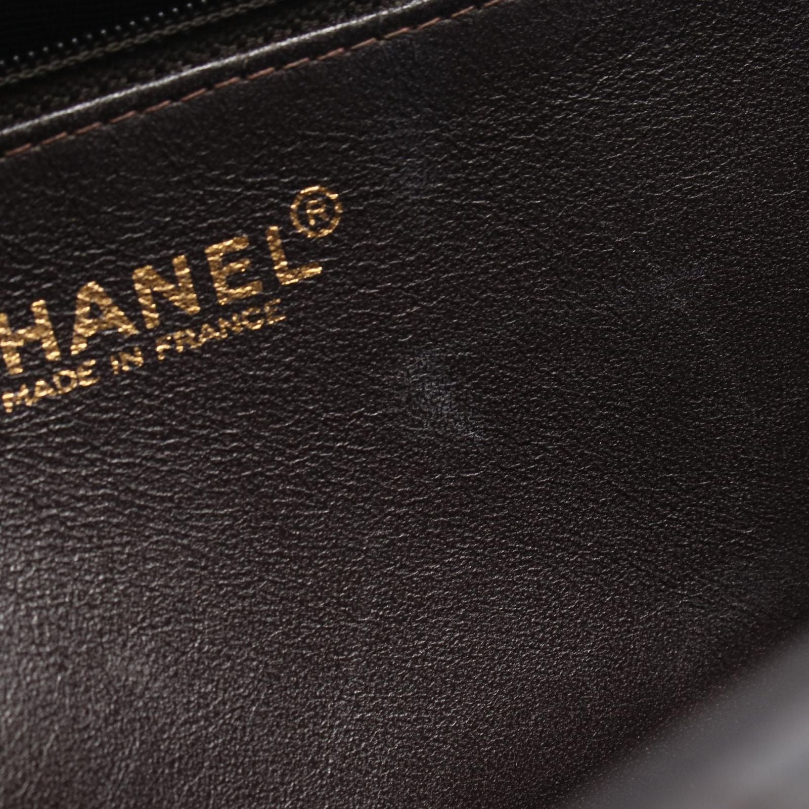 Chanel Tote Quilted Dark Brown Calf — view 8