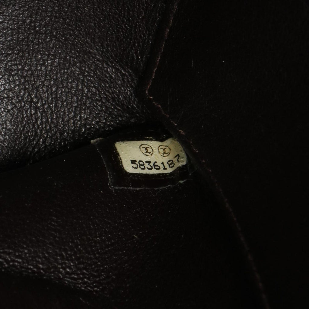 Chanel Tote Quilted Dark Brown Calf — view 5