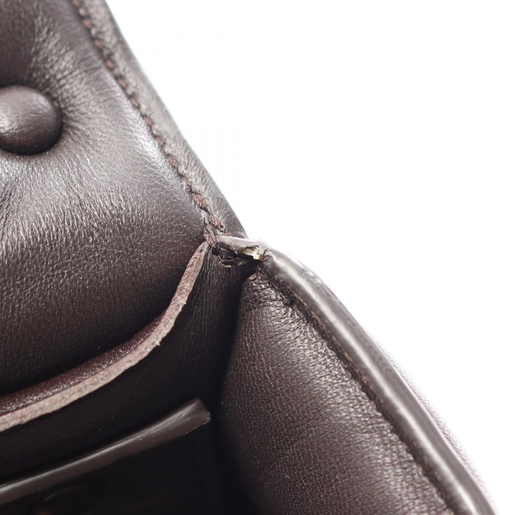 Bottega Veneta Shoulder Bag the Chain Cassette 2-Way Dark Brown Leather — view 5