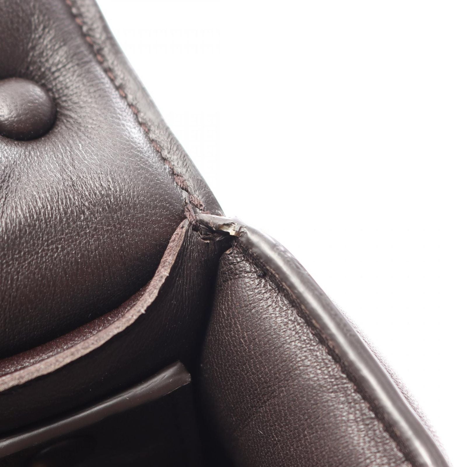 Bottega Veneta Shoulder Bag the Chain Cassette 2-Way Dark Brown Leather — view 5