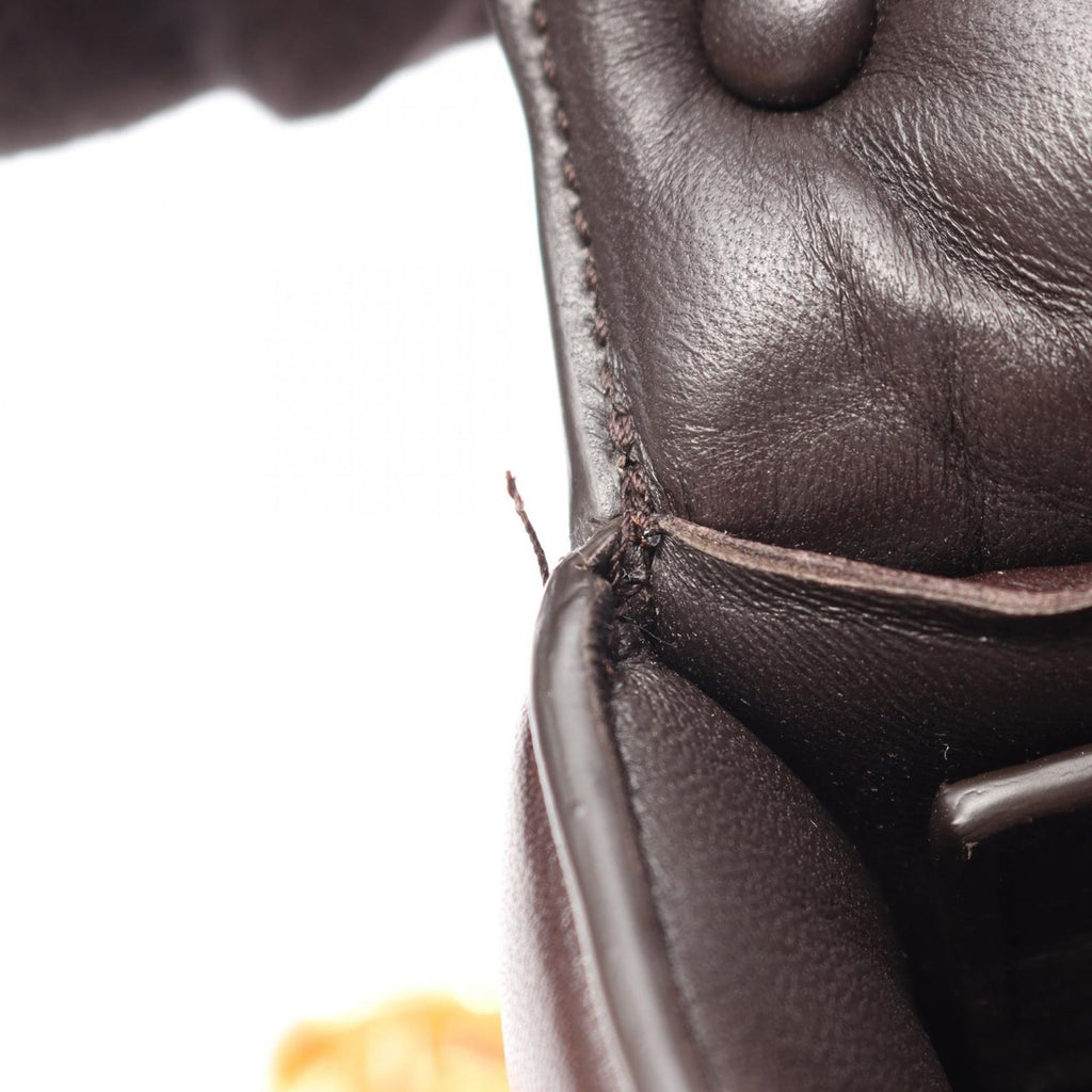 Bottega Veneta Shoulder Bag the Chain Cassette 2-Way Dark Brown Leather — view 6